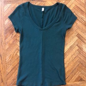 Free People V-Neck ribbed t-shirt, gently used